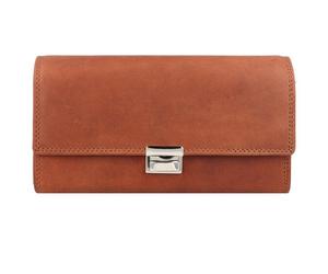 Esquire Portefeuille serveur Dallas en cuir 18 cm brun