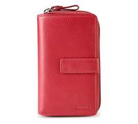 Esquire Primavera Porte-monnaie Protection RFID Cuir 15.5 cm rouge