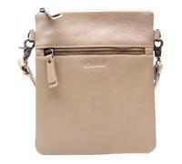 Esquire Sac à épaule bandoulière beige en cuir pour femme et homme - Peru Small Crossbody Bag Taupe 220530