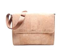 Esquire Sac à épaule bandoulière brun clair pour femme et homme - Kork Messenger Bag Natural 249252