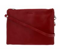 Esquire Silk Small Double Zip Crossbody Bag Red
