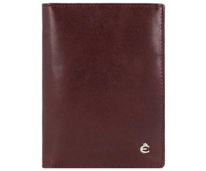Esquire Toscana Étui pour cartes d'identité Protection RFID Cuir 9 cm brun