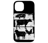 Esquisse d'agriculture Élevage Paysan Coque pour iPhone 14