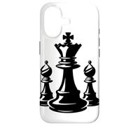 Esquisse de la Reine et du Roi d'échecs Coque pour iPhone 17