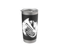 Esquisse de trombone Musique classique Gobelet isotherme en acier inoxydable double paroi