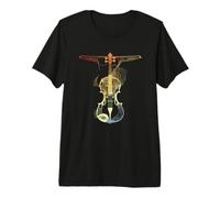 Esquisse de Violon Look Vintage Ecole de Musique Viola T-Shirt Haut de Gamme