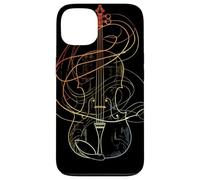 Esquisse de violon Style rétro Musique baroque Coque pour iPhone 13