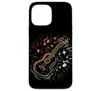 Esquisse d'Ukulélé Look Vintage Uke Leçons de Musique Coque pour iPhone 13 Pro Max