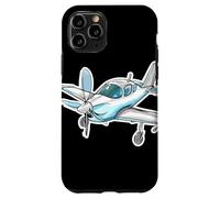 Esquisse d'un avion à hélice Passionné d'aviation Coque pour iPhone 11 Pro