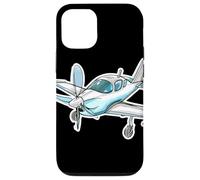 Esquisse d'un avion à hélice Passionné d'aviation Coque pour iPhone 12/12 Pro