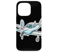 Esquisse d'un avion à hélice Passionné d'aviation Coque pour iPhone 13 Pro