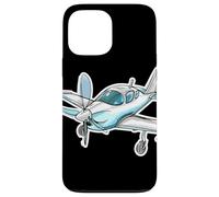 Esquisse d'un avion à hélice Passionné d'aviation Coque pour iPhone 13 Pro Max
