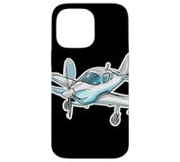 Esquisse d'un avion à hélice Passionné d'aviation Coque pour iPhone 14 Pro Max
