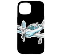 Esquisse d'un avion à hélice Passionné d'aviation Coque pour iPhone 15