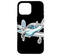 Esquisse d'un avion à hélice Passionné d'aviation Coque pour iPhone 16 Pro Max