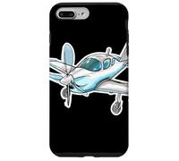 Esquisse d'un avion à hélice Passionné d'aviation Coque pour iPhone 7 Plus/8 Plus