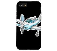 Esquisse d'un avion à hélice Passionné d'aviation Coque pour iPhone SE (2020) / 7 / 8