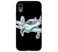 Esquisse d'un avion à hélice Passionné d'aviation Coque pour iPhone XR