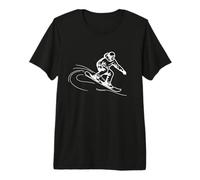 Esquisse d'un Gars Qui Fait du Snowboard T-Shirt Haut de Gamme