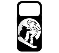 Esquisse d'une Fille Faisant du Snowboard Coque pour iPhone 17 Pro