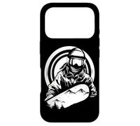 Esquisse d'une Fille Faisant du Snowboard Coque pour iPhone 17 Pro
