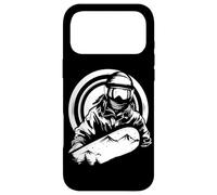 Esquisse d'une Fille Faisant du Snowboard Coque pour iPhone 17 Pro Max