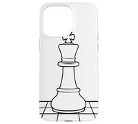 Esquisse d'une pièce d'échecs Coque pour iPhone 15 Pro Max