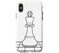 Esquisse d'une pièce d'échecs Coque pour iPhone X/XS