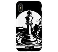 Esquisse d'une pièce d'échecs Coque pour iPhone X/XS