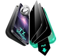 ESR 3 Pièces Verre Trempé Anti-espion pour iPhone 17e/iPhone 16e/14/13/13 Pro, 9H+ Protecteur D'écran, Protection Armorite Incassable Militaire, Durable avec Outil D'installation Facile Mis à Jour