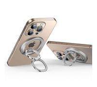 ESR Anneau Téléphone Support Magnétique pour MagSafe, HaloLock Aimant Téléphone Support Grip pour iPhone 16/15/14/13/12, Samsung Galaxy S25, Réglable dans les 2 sens,Accessoires MagSafe,Titane Naturel