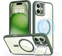 ESR Classic Hybrid Case avec Stash Stand (HaloLock), compatible avec iPhone 16 Plus, vert clair
