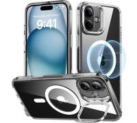 ESR Classic Hybrid HaloLock Case + Stash Stand Coque arrière Apple iPhone 16 transparent compatible avec MagSafe 1A7470102