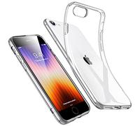 ESR Coque en Silicone Transparente Compatible avec iPhone SE 2022 5G, Compatible avec iPhone SE 2020 et iPhone 8, Coque Protective Fine et Souple en TPU, Non Jaunissante, Transparente