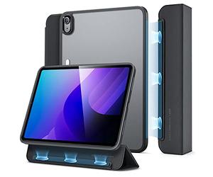 ESR Coque Hybride à Trois Volets pour iPad 10e génération, Coque arrière Rigide, Fine et légère, série Ascend 10, Coque magnétique Amovible, Noir givré