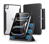 ESR Coque iPad Pro 13 Pouces M5/M4 (2025/2024), Série Rebound 360, Noir | Avec Porte-Crayon, Couverture Magnétique Amovible, Mode Portrait/Paysage, Support Vertical, Support Pencil Pro/USB-C