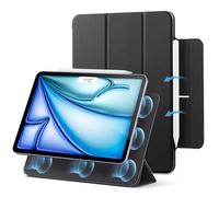 ESR Coque Magnétique pour iPad Air 11 Pouces M4/M3/M2 (2026/2025/2024), iPad Air 5/4(2022/2020), iPad Pro 11 2018, Fixation Mag, Veille/Réveil Auto, Couverture Fine et Soyeuse, Série Rebound, Noir