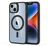 ESR Coque Magnétique pour iPhone 14/iPhone 13, Compatible avec MagSafe, Hybrid Coque pour iPhone 14/13 avec HaloLock, Protection Antichoc Militaire, Dos Anti Rayures, Noir Transparent