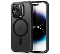 ESR Coque pour iPhone 14 Pro, Compatible avec MagSafe, Hybrid Magnétique Case pour iPhone 14 Pro avec HaloLock, Protection Antichoc Militaire, Dos Anti Rayures, Noir Givré