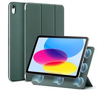 ESR Coque Magnétique Rebound Compatible avec iPad 11e génération, iPad 11/10(2025/2022), Fixation Magnétique Sure, Support à Trois Volets à Deux Positions, Protection Légère, Veille/réveil Auto, Vert
