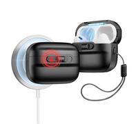 ESR Coque pour AirPods Pro 2/1, Compatible avec AirPods Pro 2/1ère Génération (2023/2022/2019), MagSafe Prêt, Couvercle Magnétique, Protection Anti Chutes avec lanière, Série Pulse, Noir