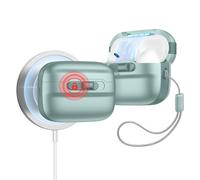 ESR Coque pour AirPods Pro 2/1, Compatible avec AirPods Pro 2/1ère Génération (2023/2022/2019), MagSafe Prêt, Couvercle Magnétique, Protection Anti Chutes avec lanière, Série Pulse, Vert