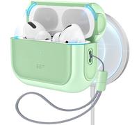 ESR Coque pour Airpods Pro 2/1, Compatible avec AirPods Pro 2023/2022/2019 (Câble USB-C/Lightning), Compatible avec MagSafe, Protection Hybride Contre Les Chutes, Vert