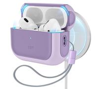 ESR Coque pour Airpods Pro 2/1, Compatible avec AirPods Pro 2023/2022/2019 (Câble USB-C/Lightning), Compatible avec MagSafe, Protection Hybride Contre Les Chutes, Violet