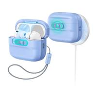 ESR Coque pour AirPods Pro 3 (2025), Compatible avec Les AirPods Pro 3 (câble USB-C), Compatible MagSafe, Fermeture Magnétique, Protection Intégrale Contre Les Chutes avec Cordon, Bleu Clair