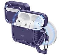 ESR Coque pour AirPods Pro 3 (2025), Compatible avec Les AirPods Pro 3 (câble USB-C), Couvercle magnétique, Compatible MagSafe, Protection Antichute Efficace, Série Cyber, Violet