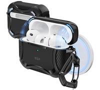 ESR Coque pour AirPods Pro 3 (2025), Compatible avec Les AirPods Pro 3 (câble USB-C), Couvercle magnétique, Compatible MagSafe, Protection Antichute Efficace, Série Cyber, Noir