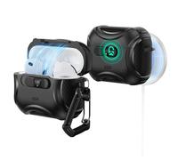 ESR Coque pour AirPods Pro 3 (2025), Compatible avec Les AirPods Pro 3e Génération (câble USB-C), MagSafe Simplifié, Verrouillage Antichute, Ouverture Facile, Série Cyber, Noir