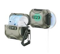 ESR Coque pour AirPods Pro 3 (2025), Compatible avec Les AirPods Pro 3e Génération (câble USB-C), MagSafe Simplifié, Verrouillage Antichute, Ouverture Facile, Série Cyber, Vert