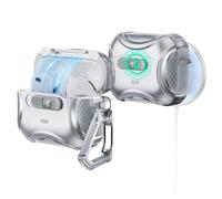 ESR Coque pour AirPods Pro 3 (2025), Compatible avec Les AirPods Pro 3e Génération (câble USB-C), MagSafe Simplifié, Verrouillage Antichute, Ouverture Facile, Série Cyber, Gris